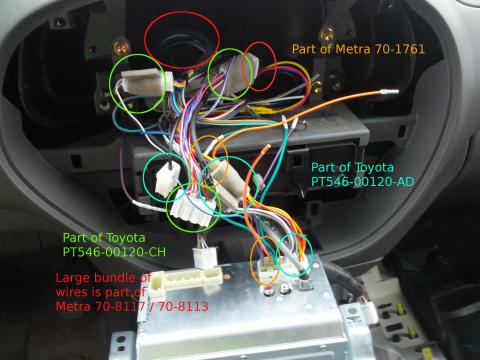 Adapter wiring labeled